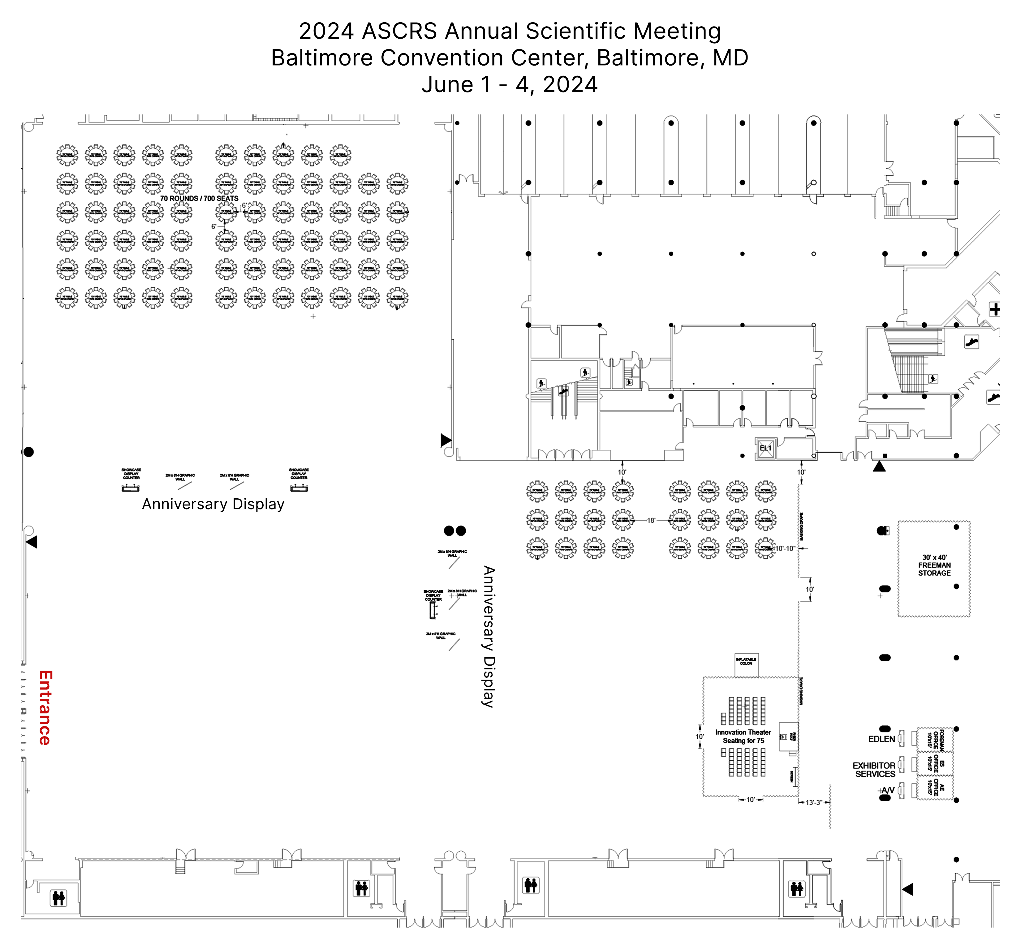 2024 ASCRS Annual Scientific Meeting Exhibitor Floor Plan