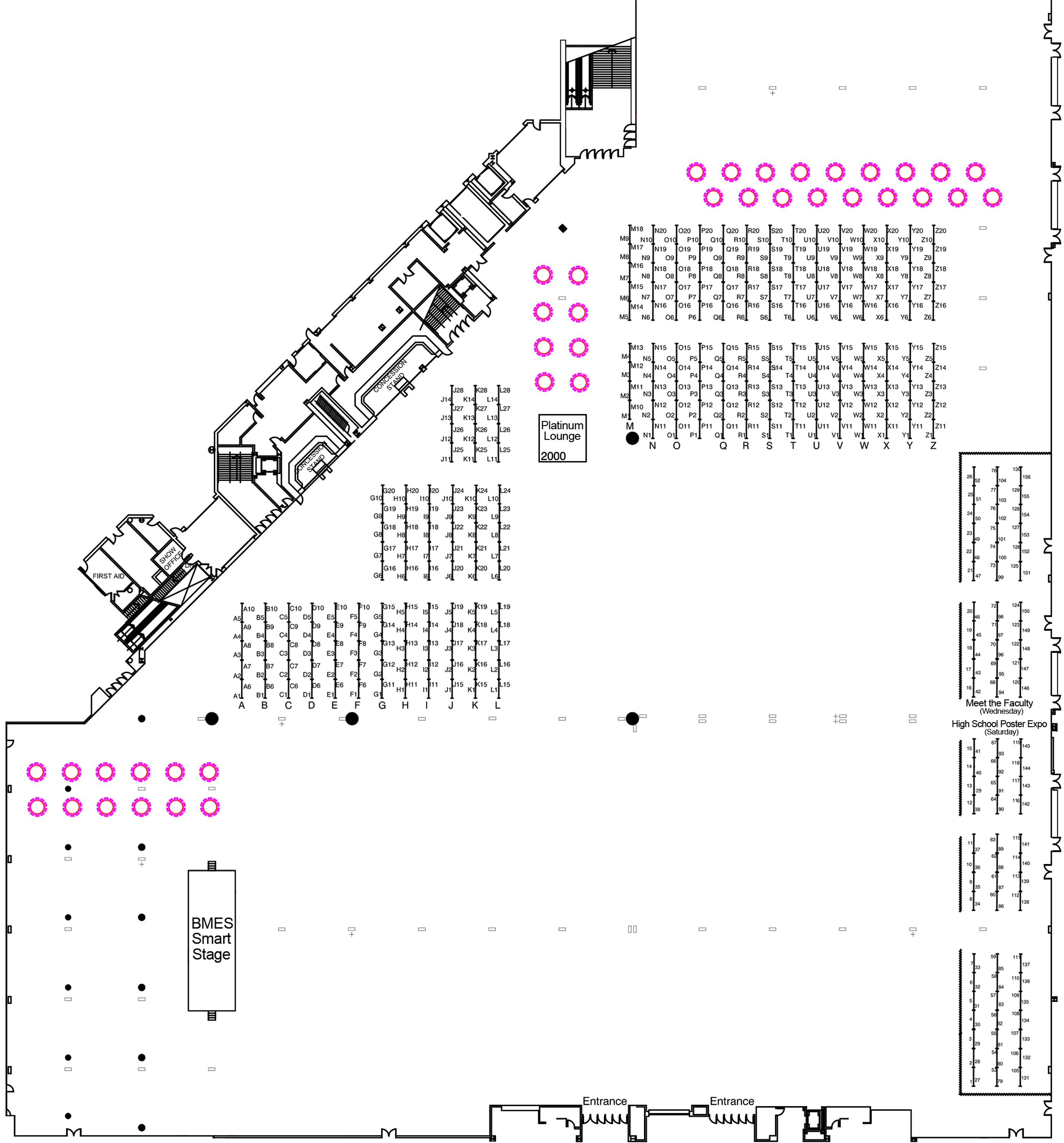 BMES 2024 Annual Conference Exhibitor Floor Plan