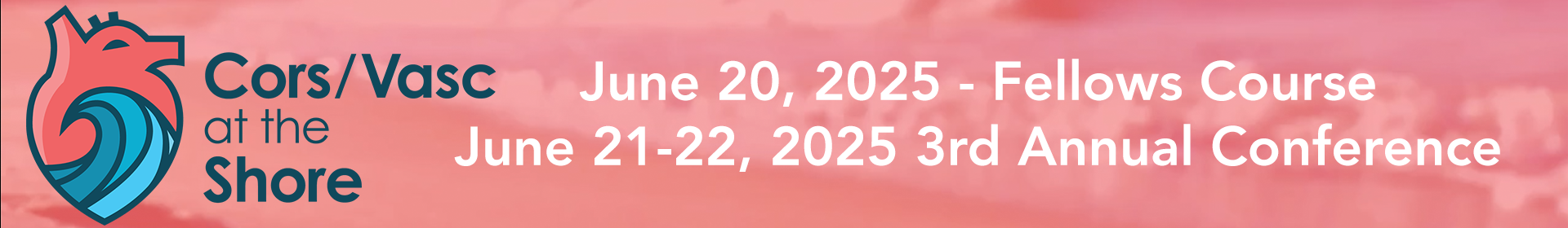 CORS/VASC at the Shore 2025 Event Banner