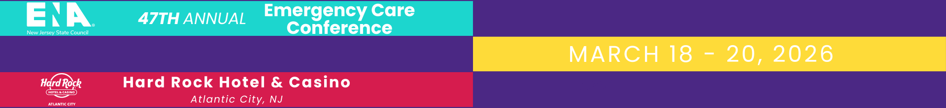 2026 NJENA Annual Emergency Care Conference Event Banner