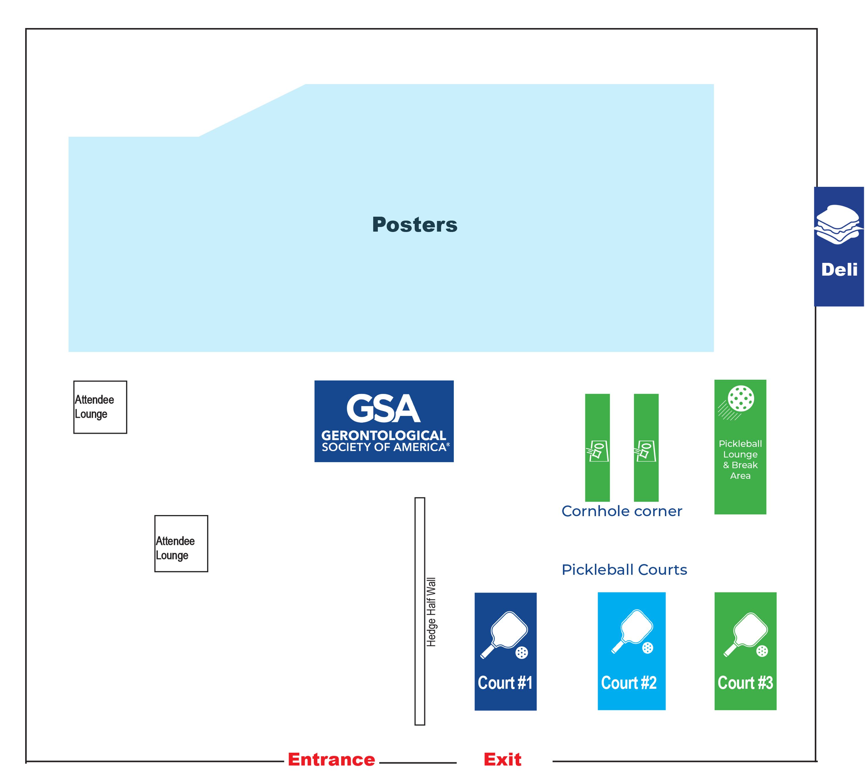 GSA 2025 Annual Scientific Meeting Exhibitor Floor Plan