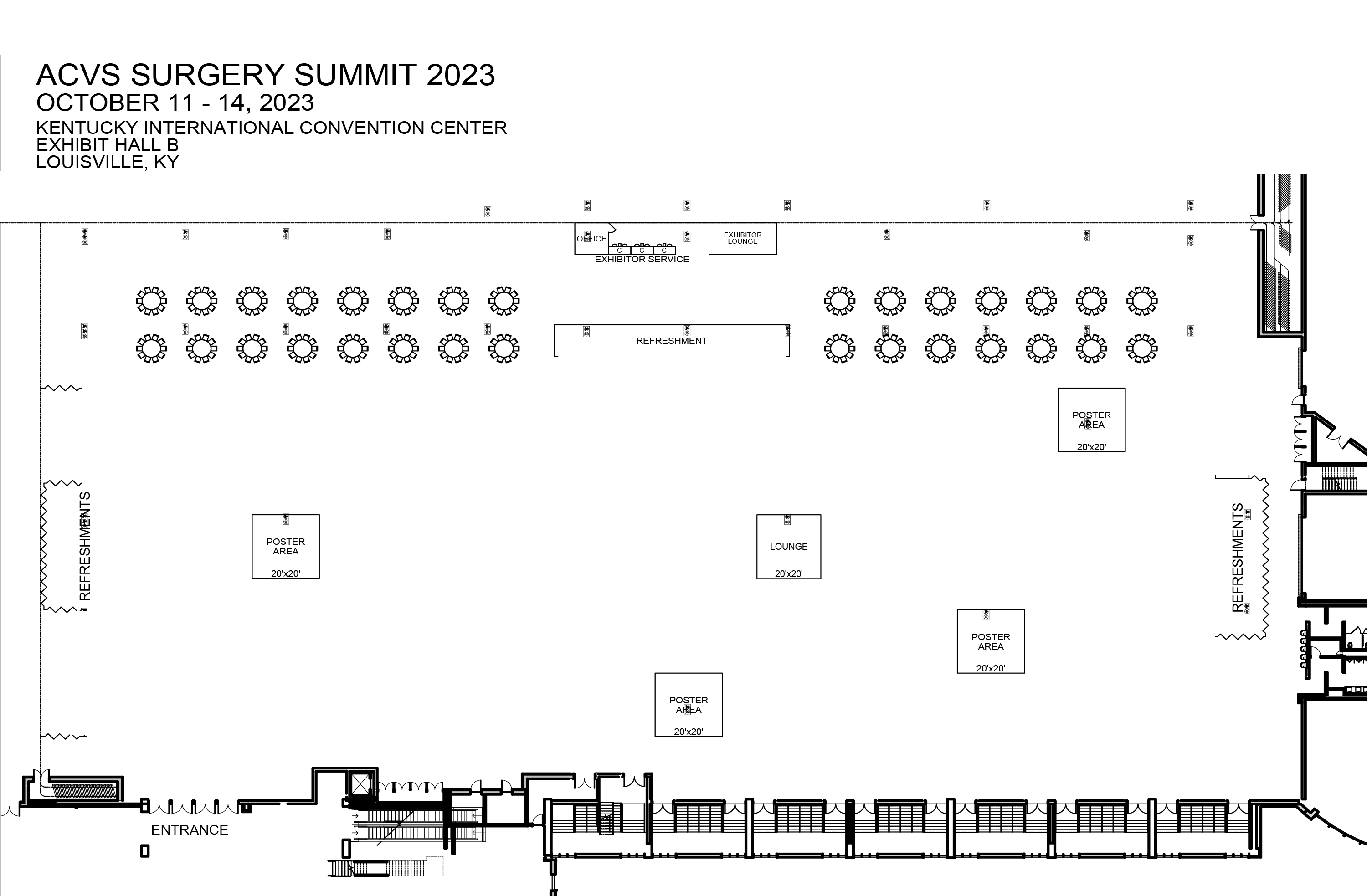 2023 ACVS Surgery Summit Exhibitor Floor Plan