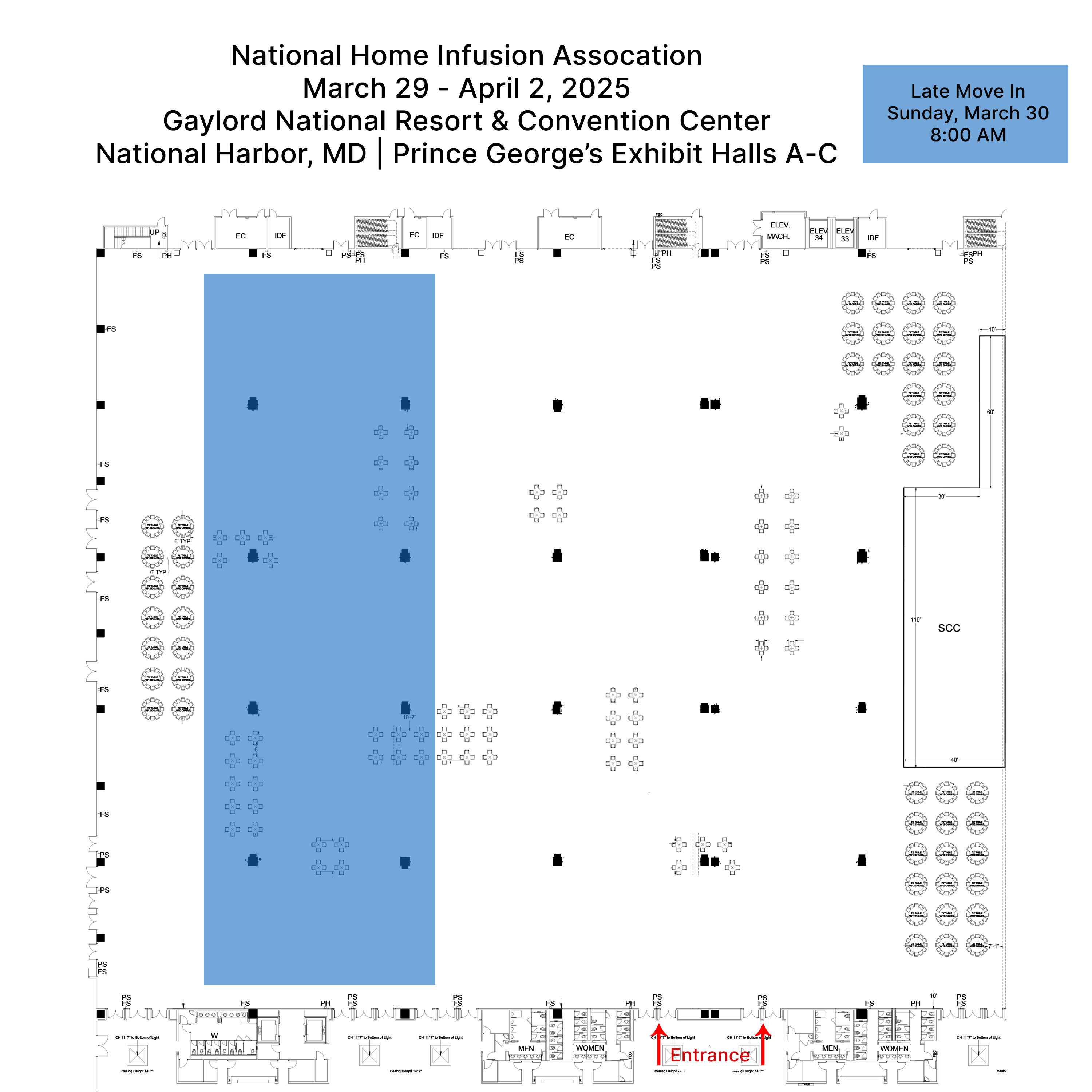 NHIA 2025 Annual Conference Exhibitor Floor Plan