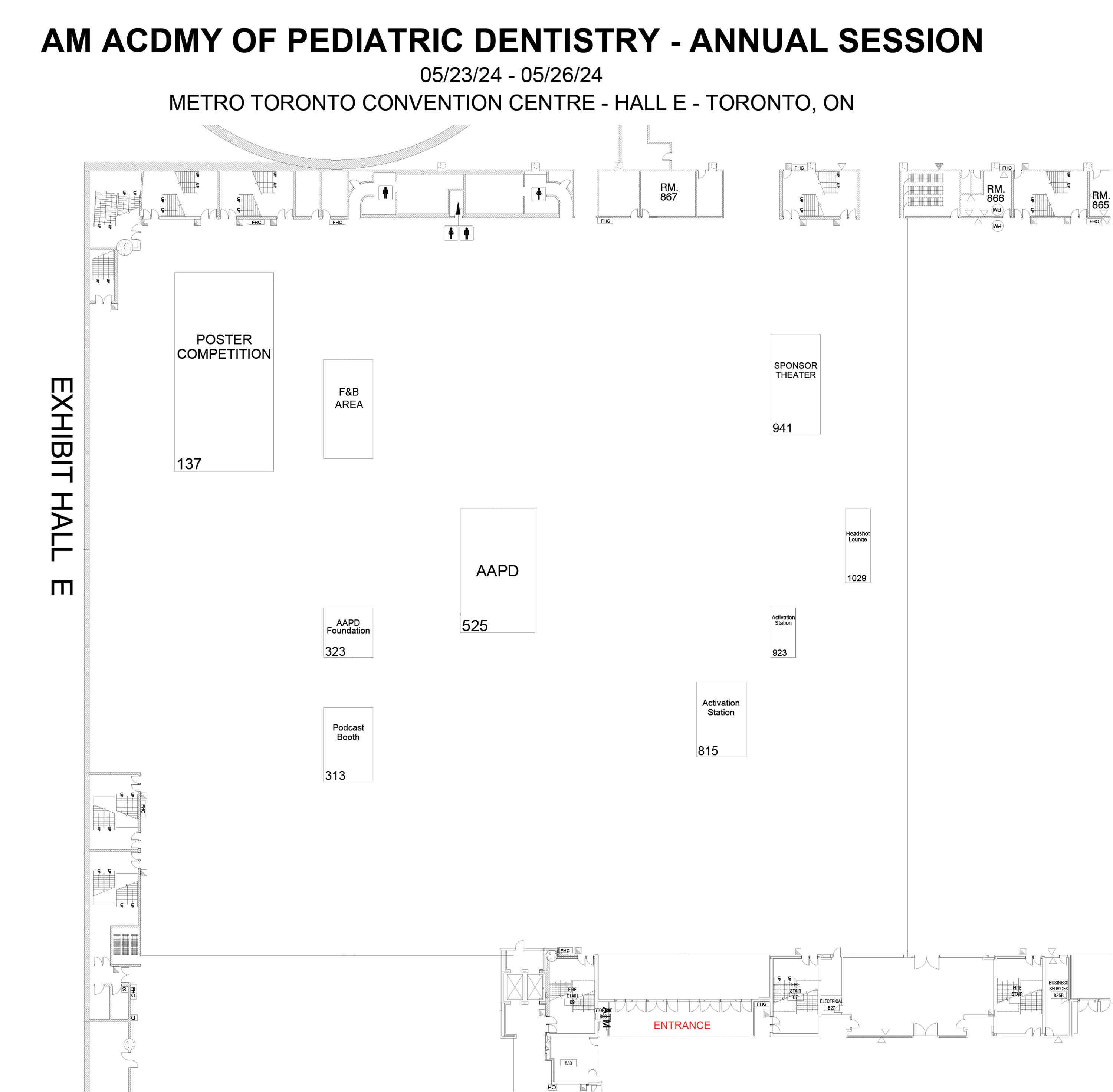 2024 AAPD Annual Meeting Exhibitor Floor Plan