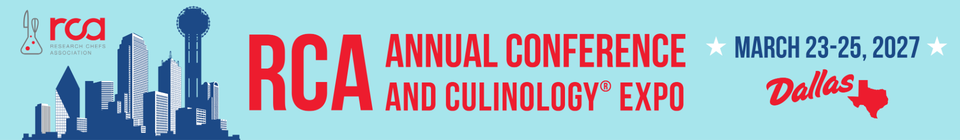2027 RCA Conference and Culinology Expo Event Banner