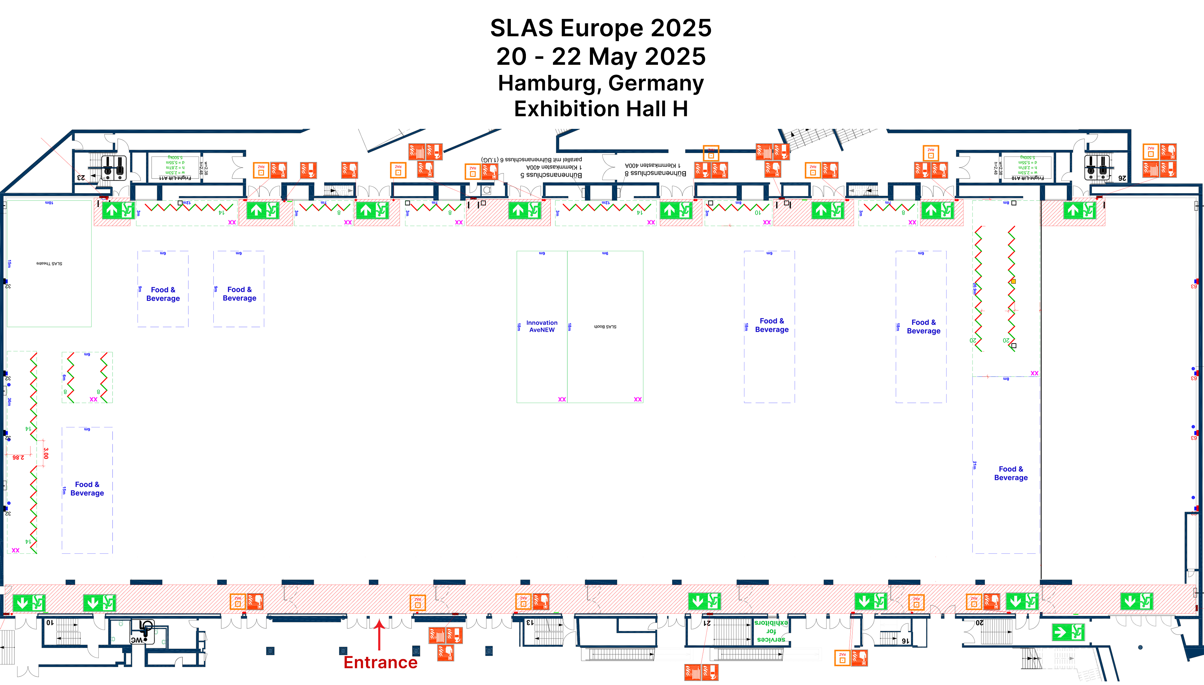 SLAS Europe 2025 Conference & Exhibition Exhibitor Floor Plan
