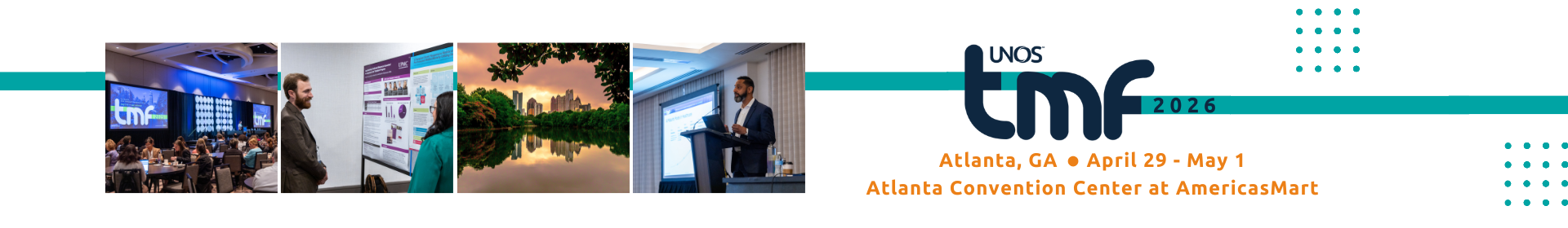 UNOS TMF 2026 Event Banner