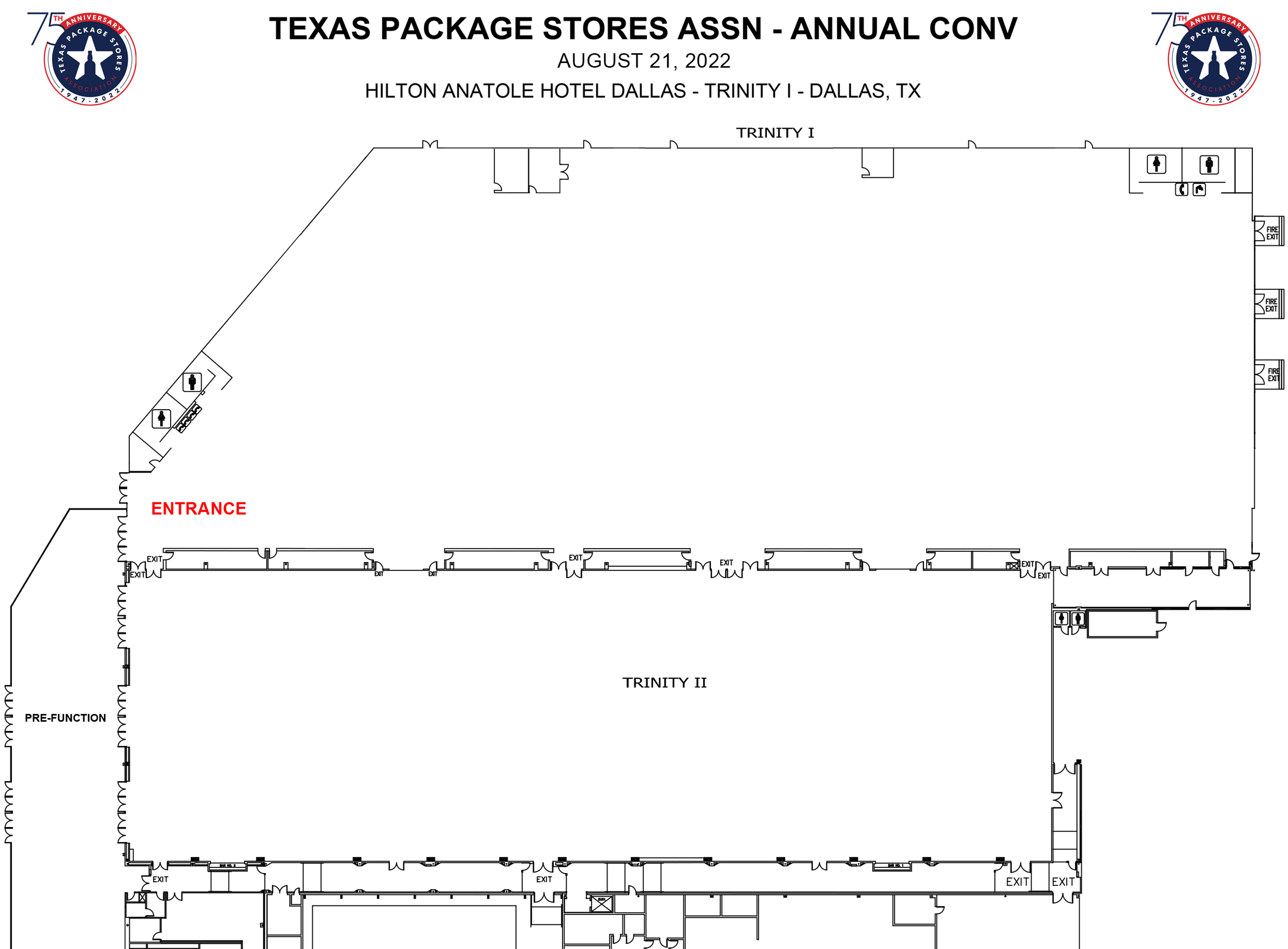 75th Annual TPSA Convention & Trade Show Exhibitor Floor Plan