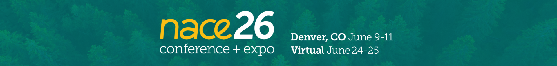 NACE26 Conference + Expo  Event Banner